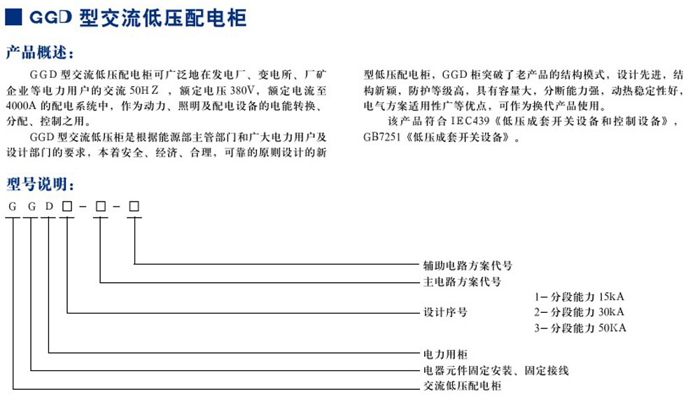 GGD型互换低压配电柜(图1)